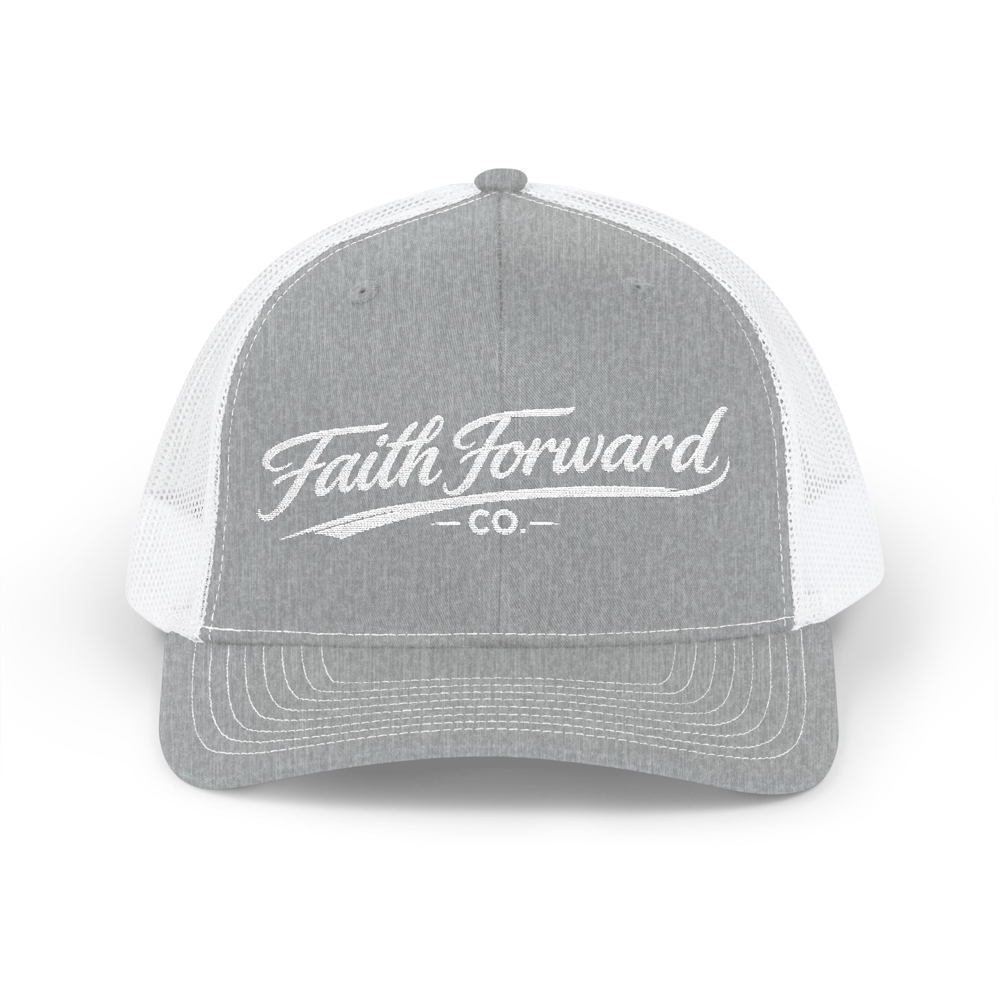 Faith Forward Co. Embroidered Trucker Hat — Adjustable Snapback Cap