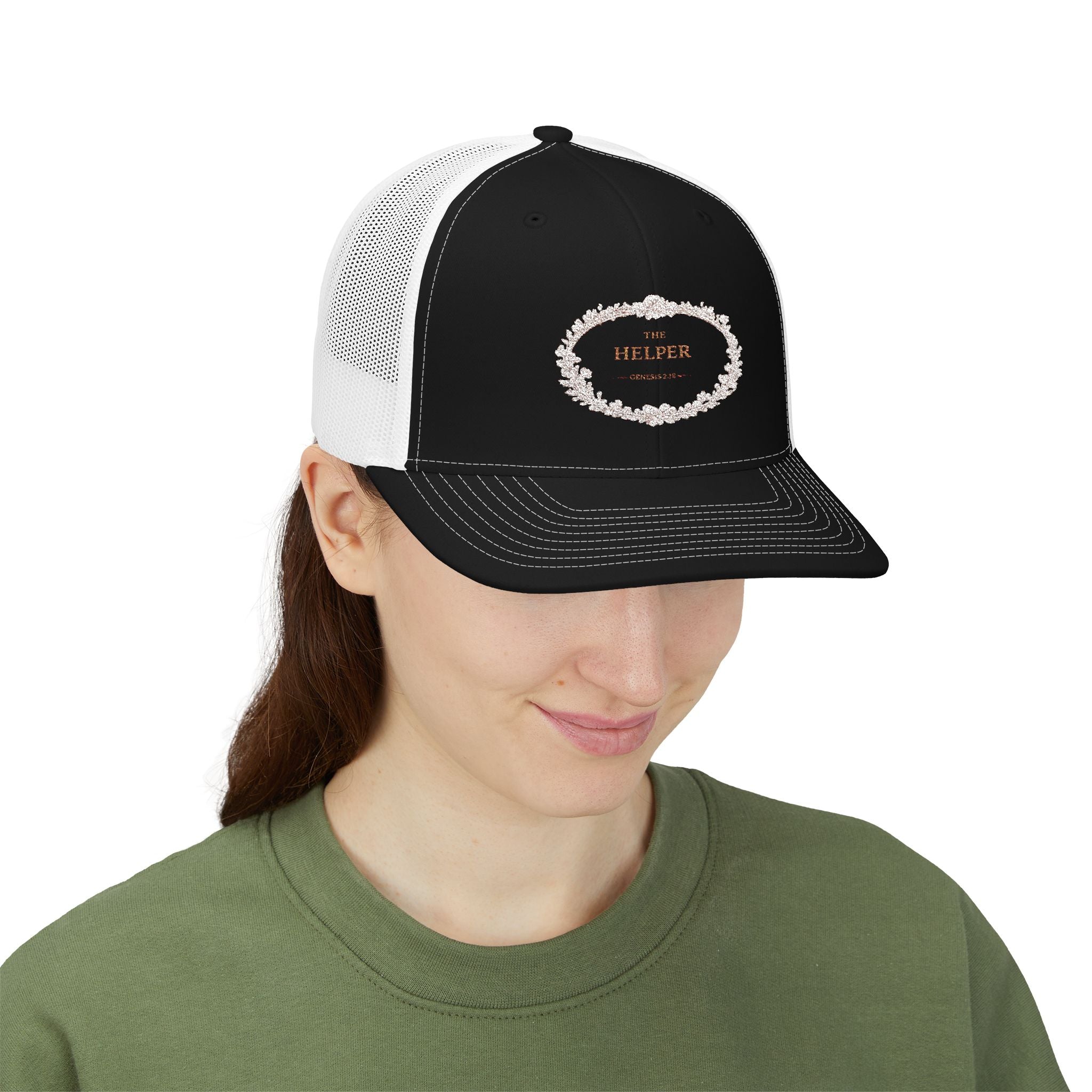 Helper Embroidered Snapback Hat