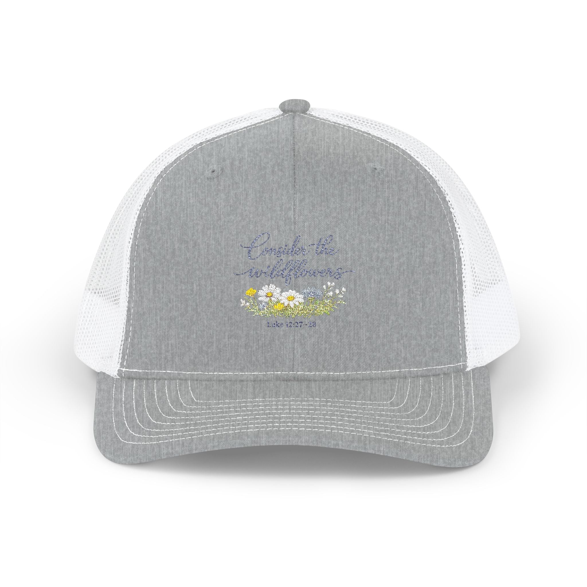 Embroidered 'Consider the Wildflowers' Hat